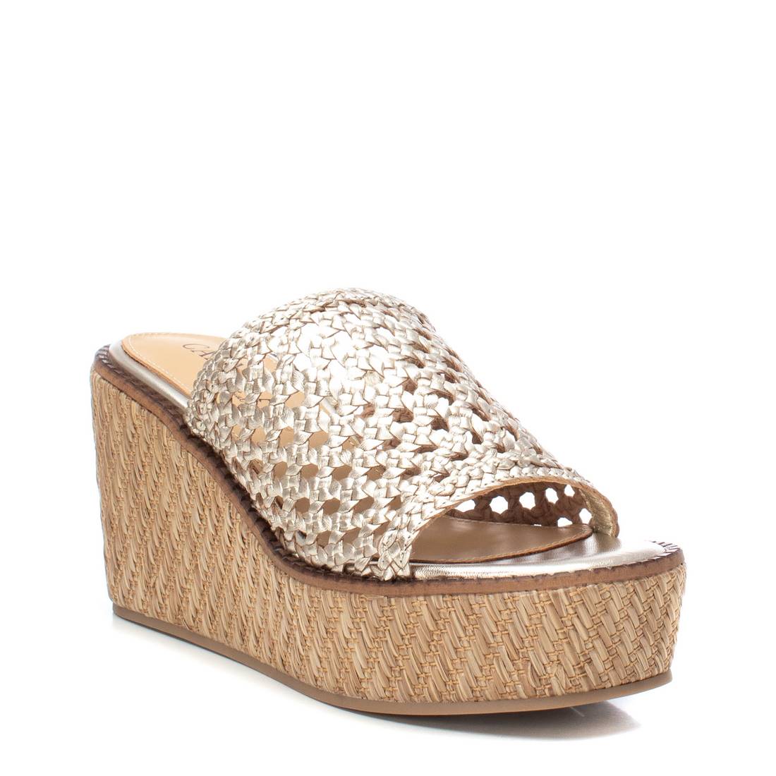 Carmela 16148301 sandales compensées or cuir