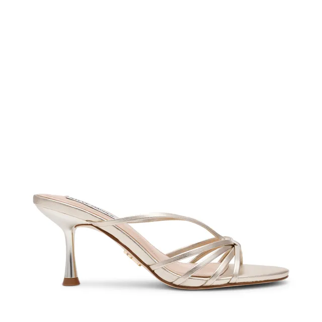 Steve Madden Edna sandales champagne cuir 6 cm