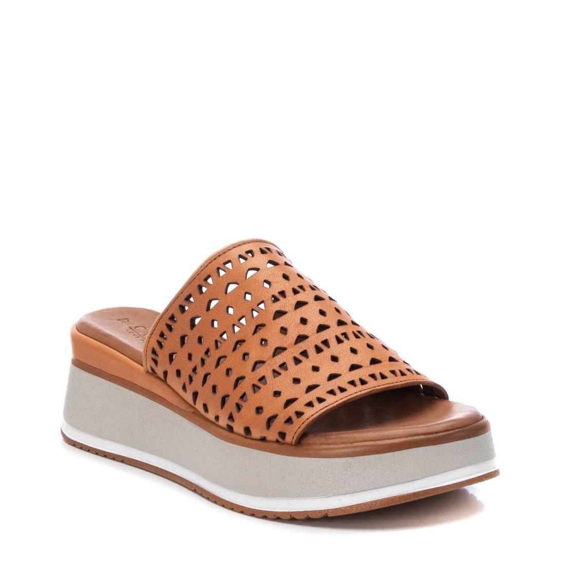 Carmela 16064501 sandale femme marron cuir compensée