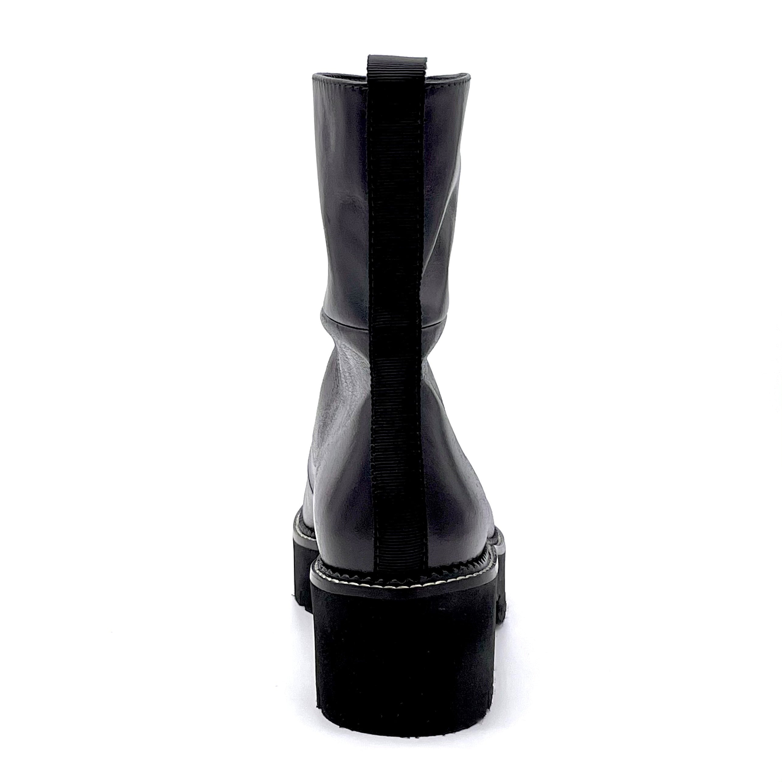 Elata 51533 bottines cuir noir talon 5,5 cm