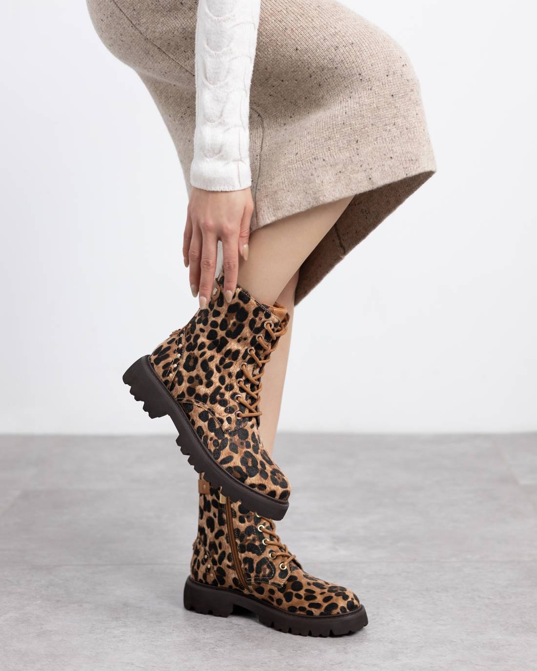 Carmela 16266501 bottines léopard talon moyen