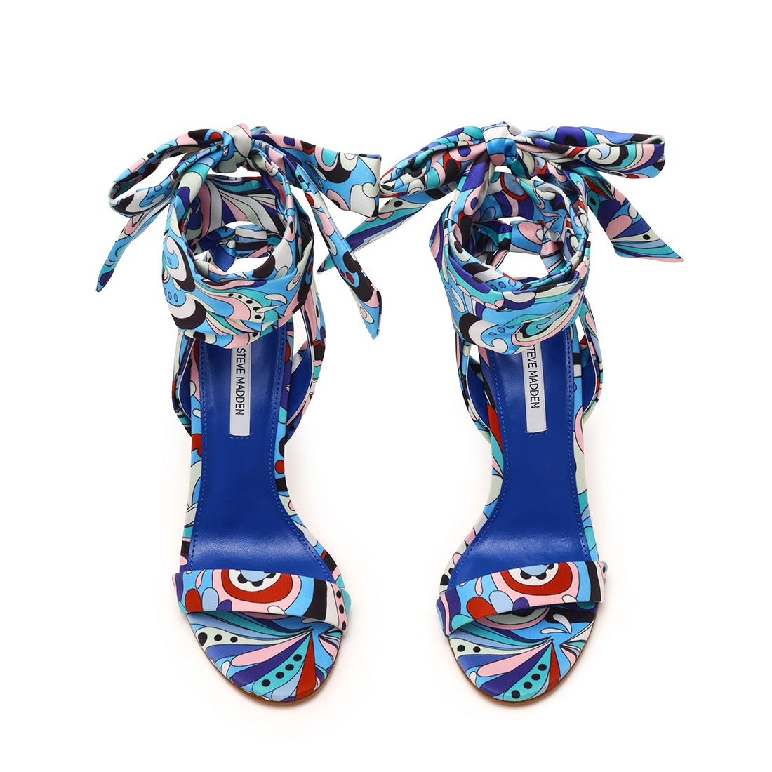 Steve Madden Evren sandale tissu bleu 10 cm