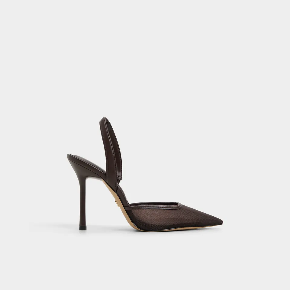Aldo Berolsen escarpins mesh marron slingback