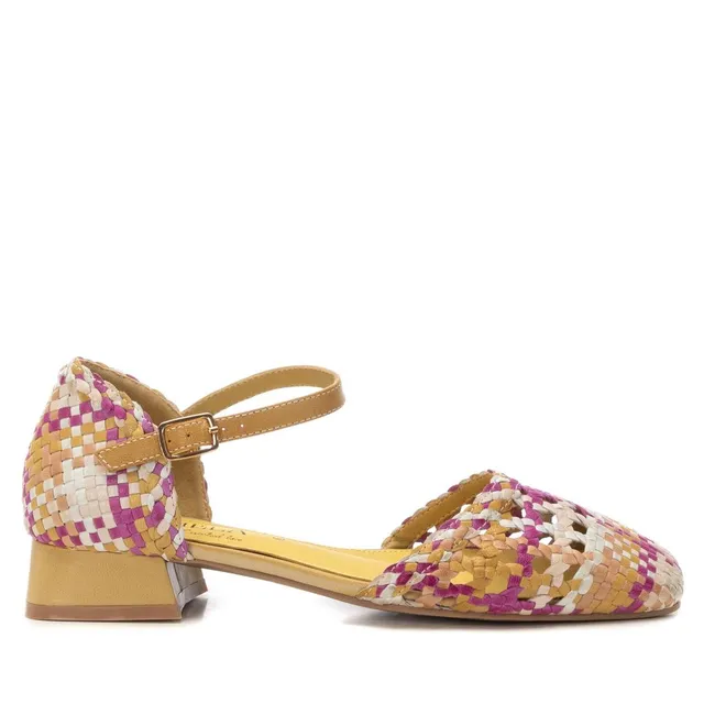 Carmela 16218705 ballerines jaune tressé bicolore