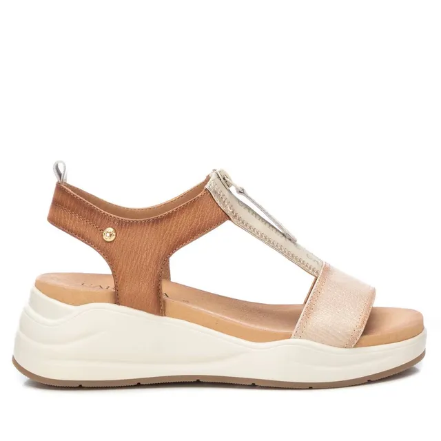 Carmela 16155003 sandale cuir marron fermeture éclair