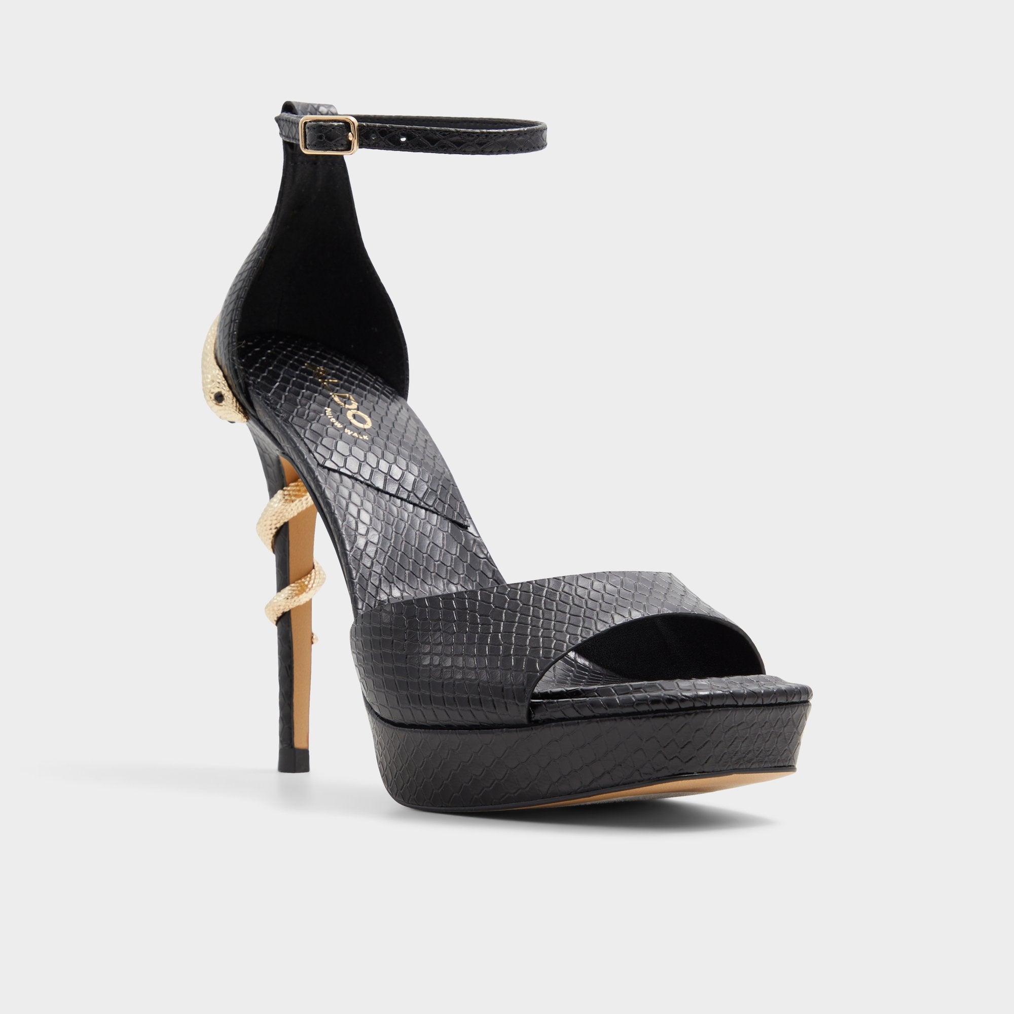 ALDO Medusa sandales talons plateforme noir