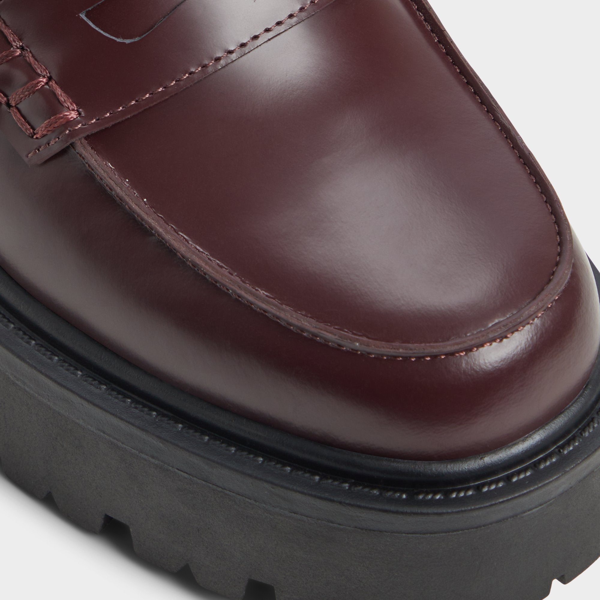 ALDO Cadaycia mocassins femme bordeaux cuir verni