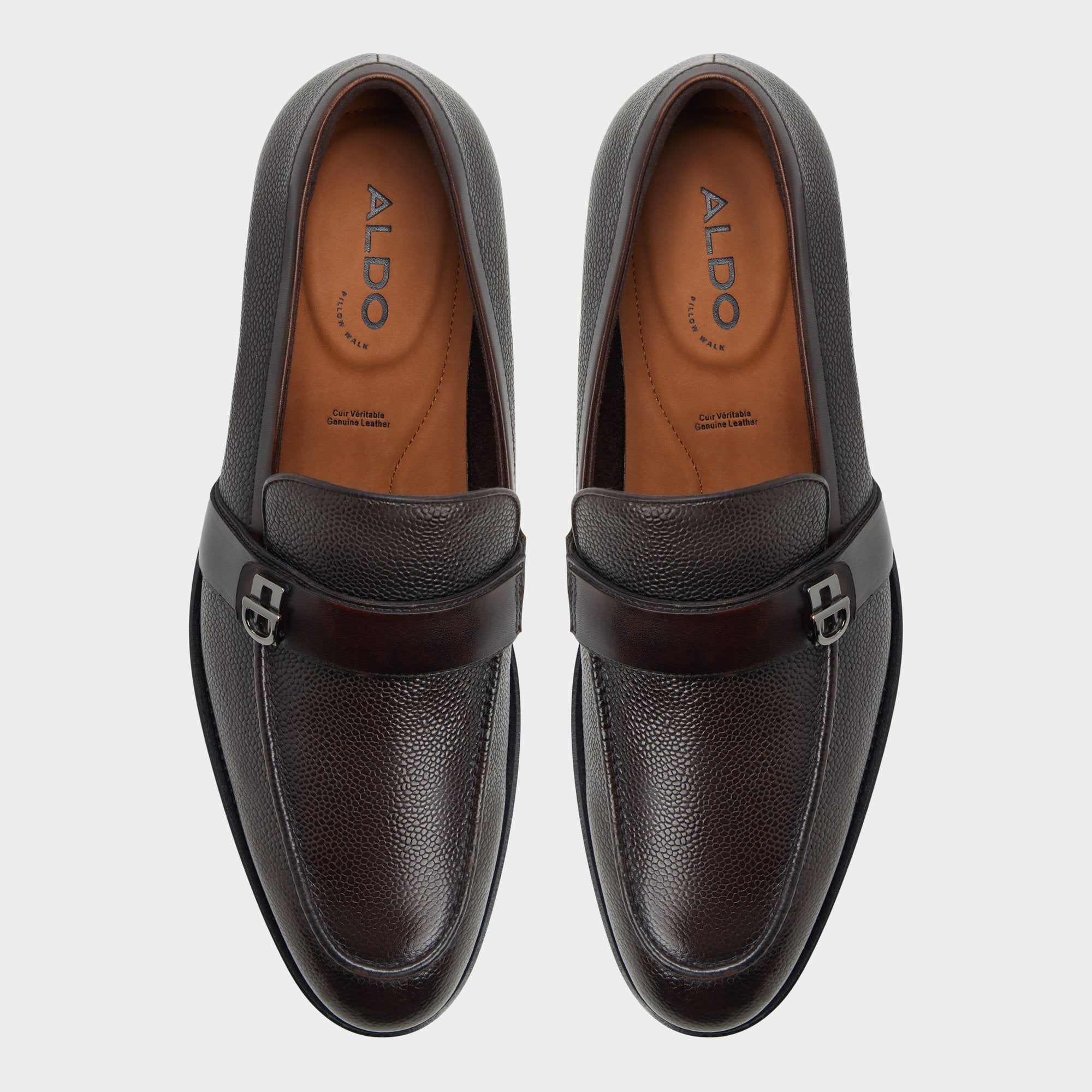 ALDO Gulio mocassins marron homme texturé