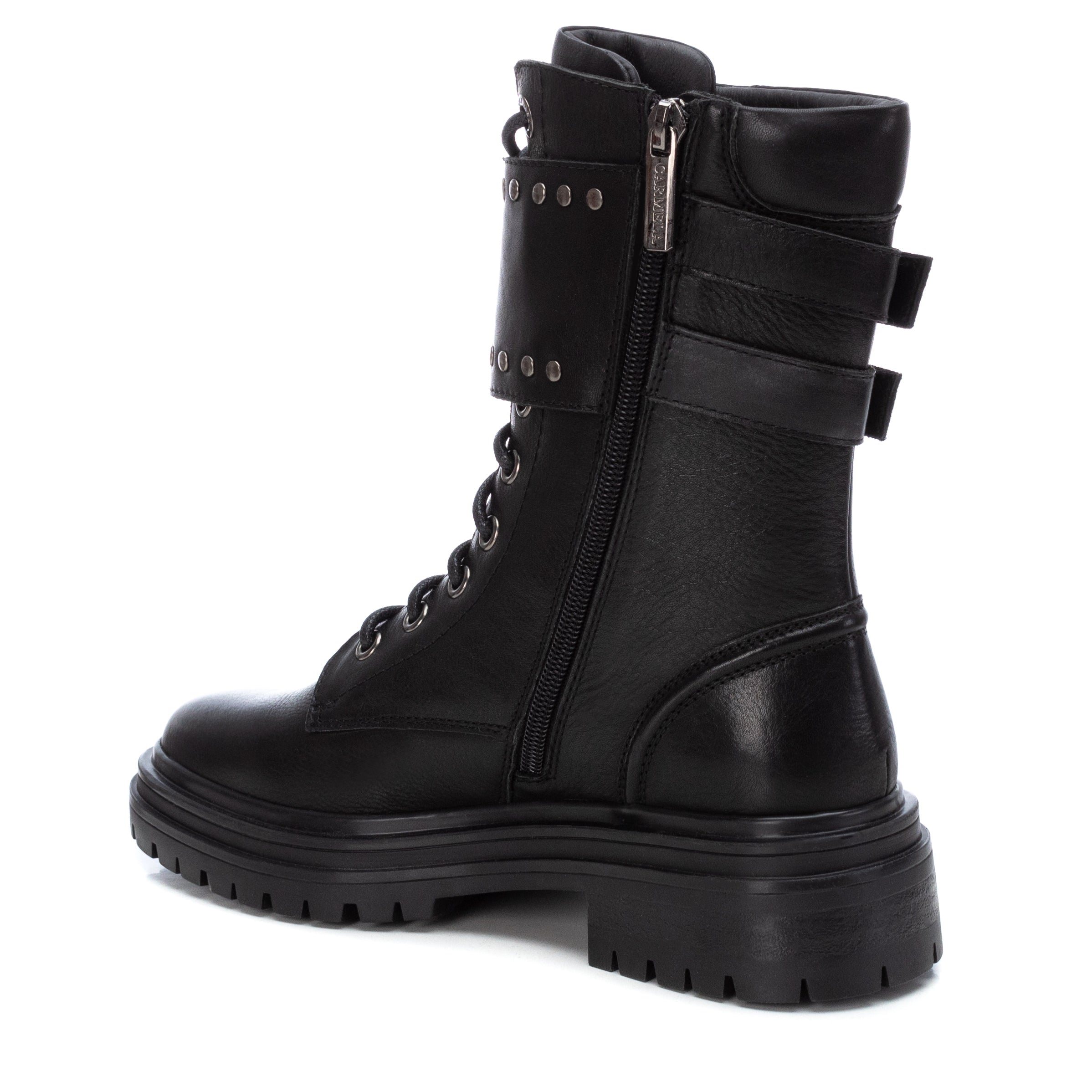 Carmela 16018401 bottines femme noir cuir véritable