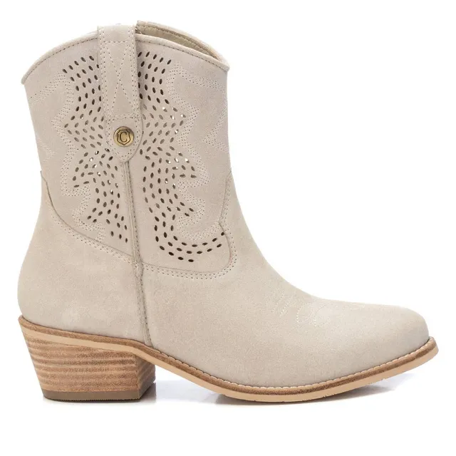 Carmela 16137005 boots santiags femme blanc talon 5 cm