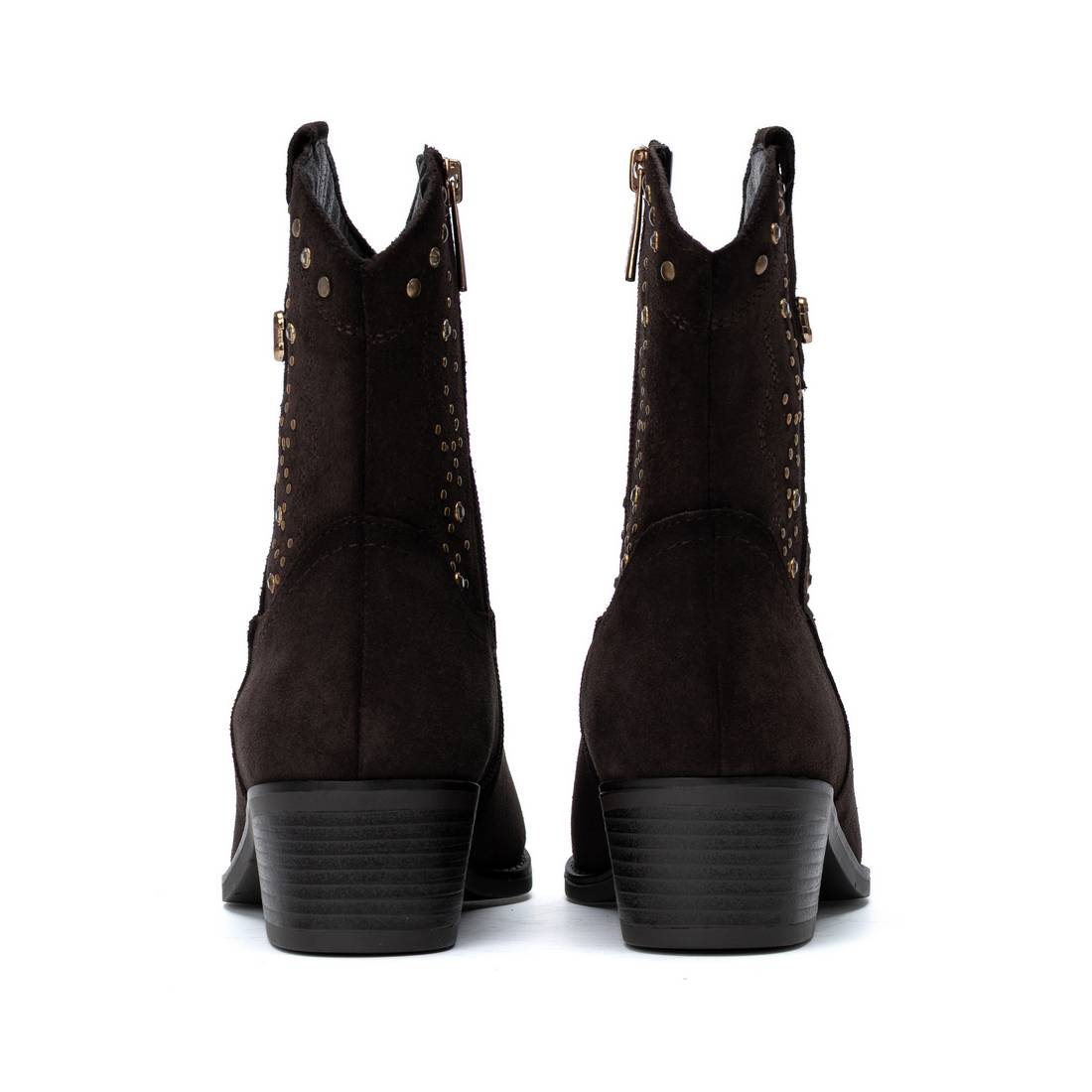 Carmela 16424802 bottines cuir marron talon bas