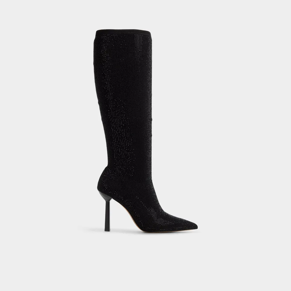 ALDO Innez bottes hautes noires strass talon