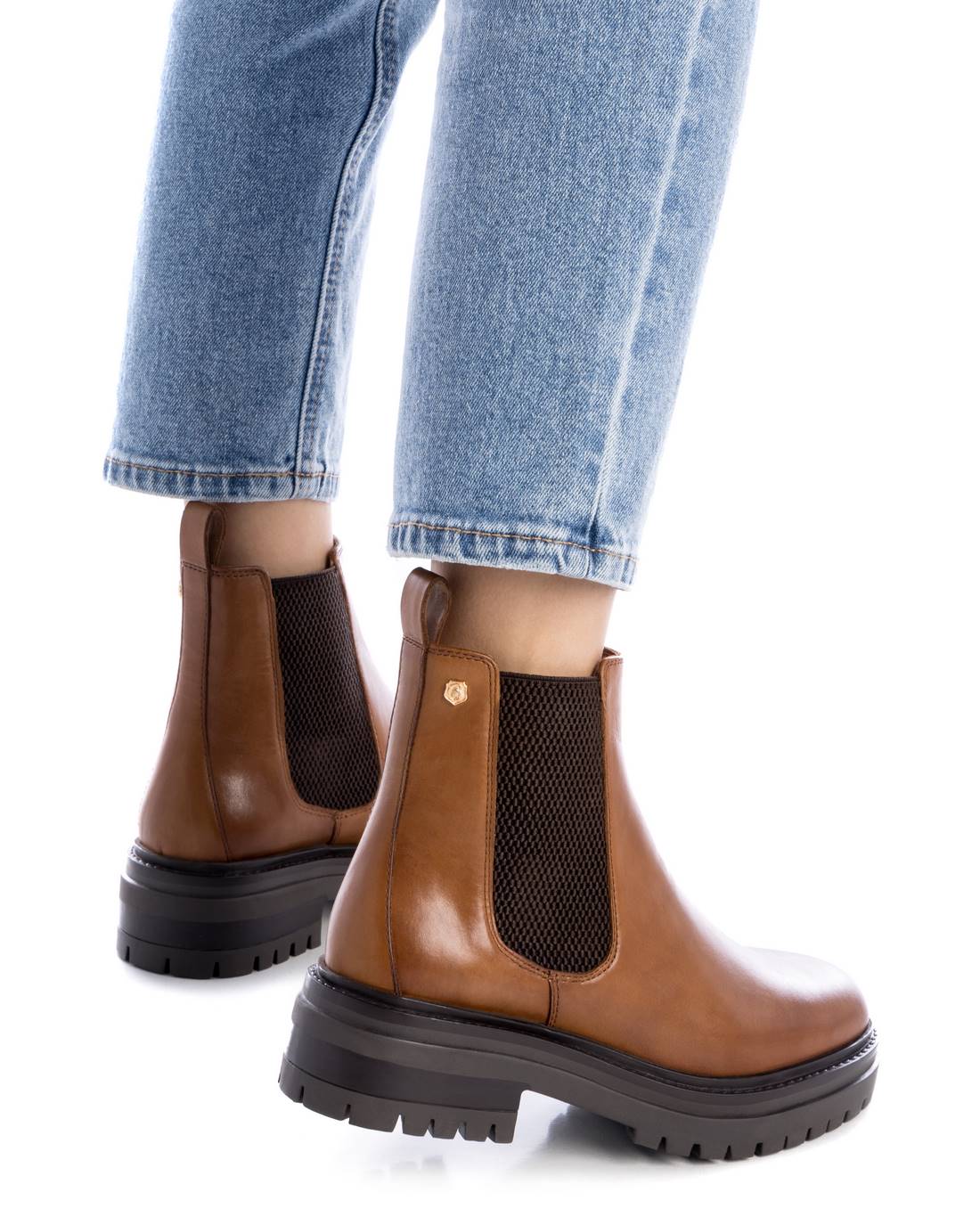 Carmela 16178102 bottine chelsea marron cuir