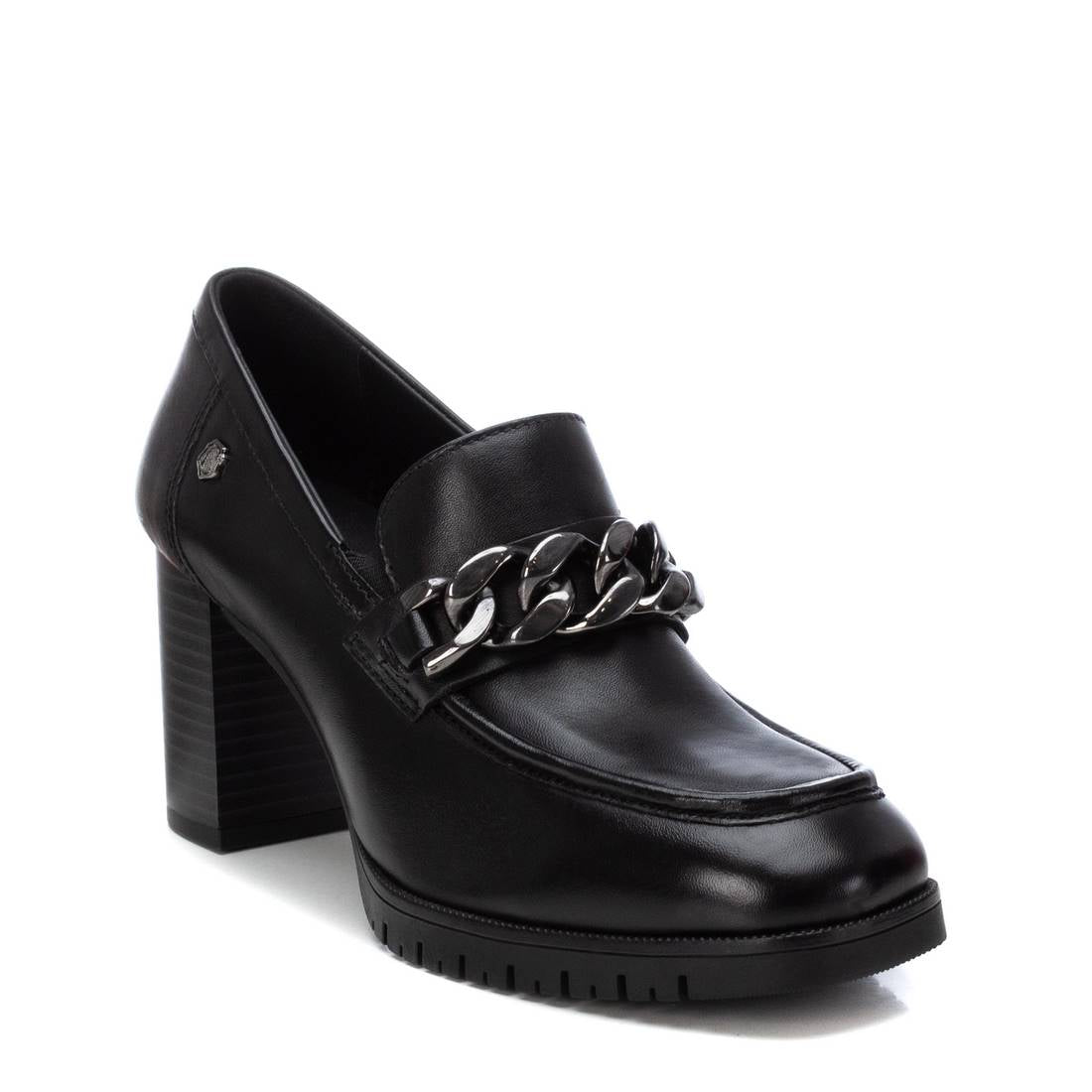 Carmela 16180301 mocassins noirs cuir talon 8 cm