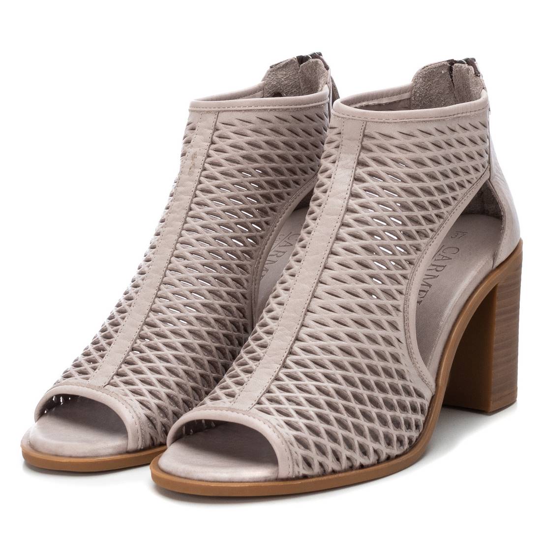 Carmela 16064603 sandales cuir blanc talon 9 cm