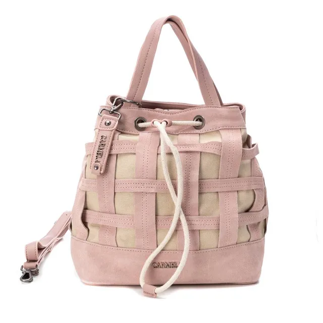 Carmela 18604301 sac bandoulière marron suédé toile