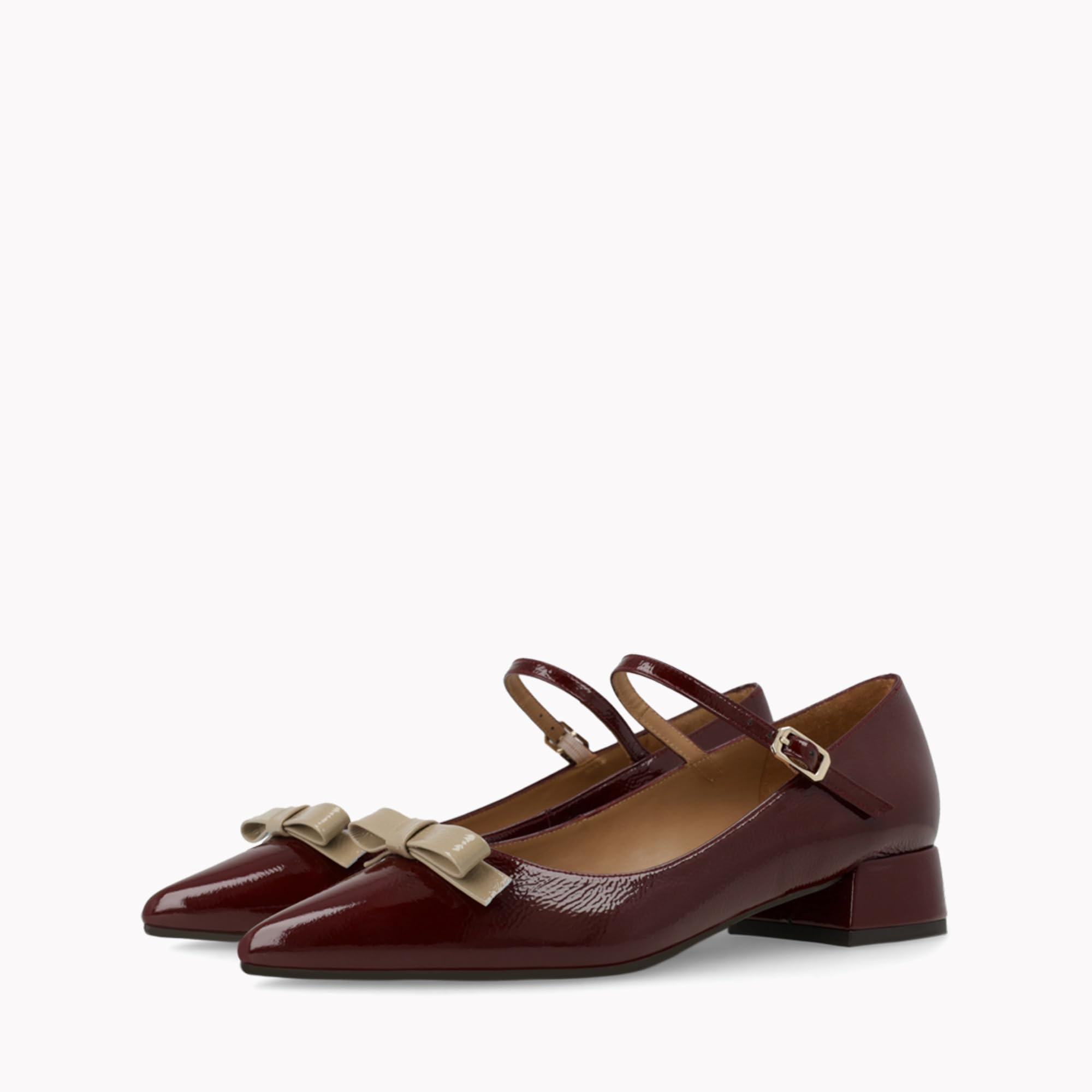 Lodi Amilcar ballerines bordeaux cuir