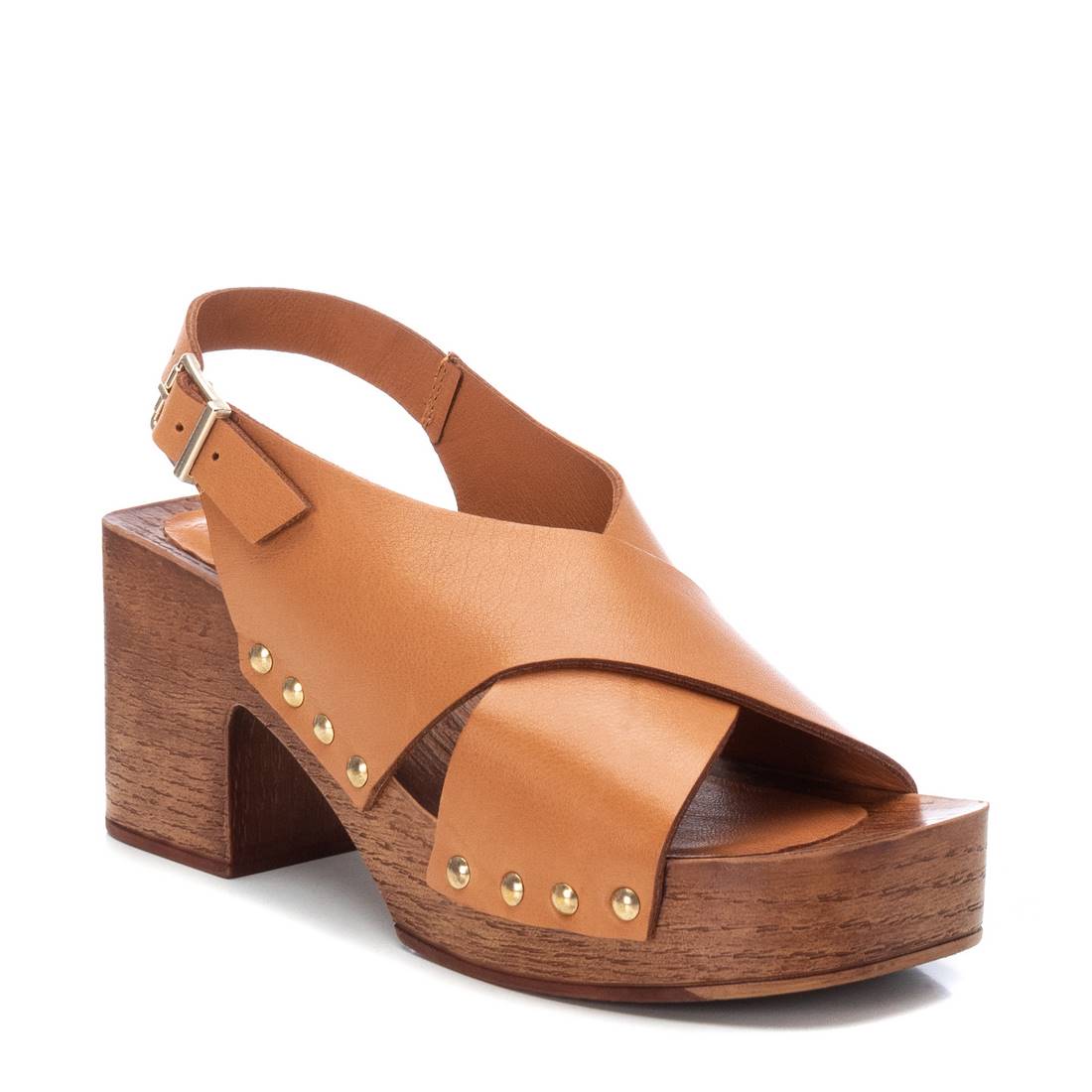 Carmela 16078101 sandales cuir marron talon 7 cm