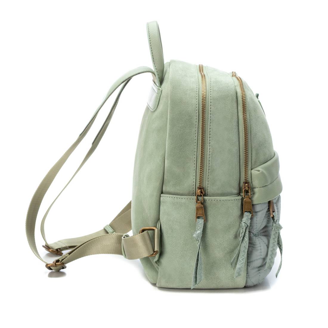 Carmela 18605005 sac à dos femme vert croûte cuir