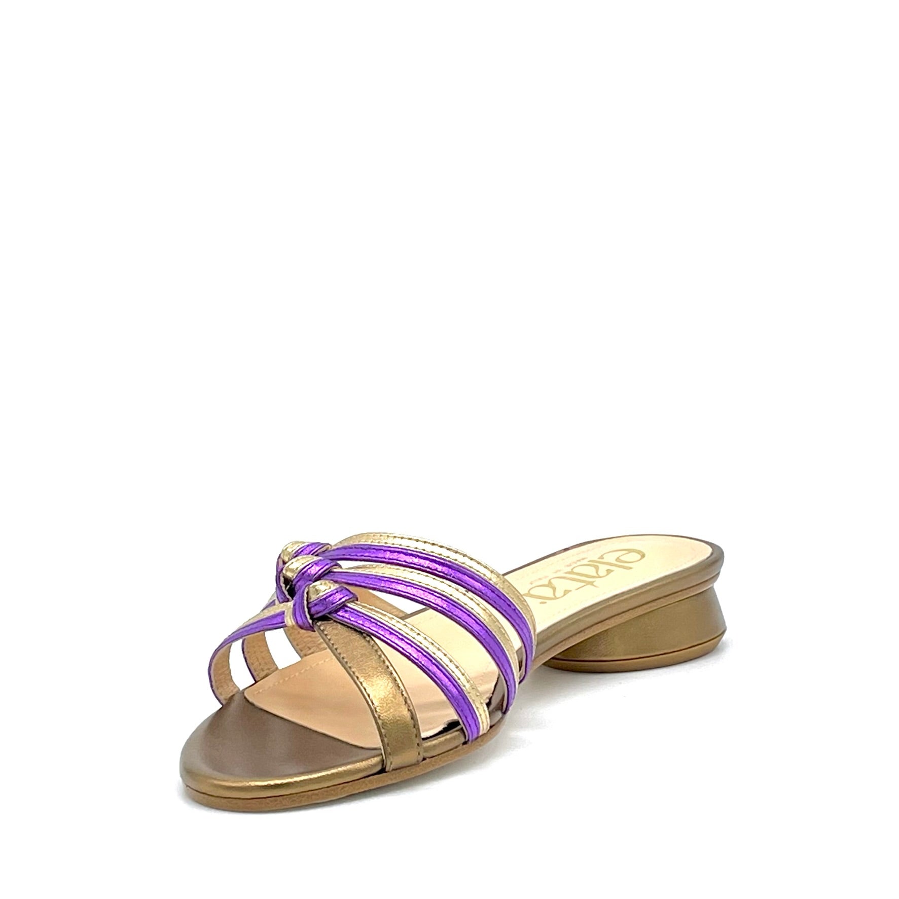 ELATA 15184-1 mules cuir bronze talon 1 cm