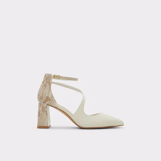 ALDO Annodar escarpins talon bloc blanc