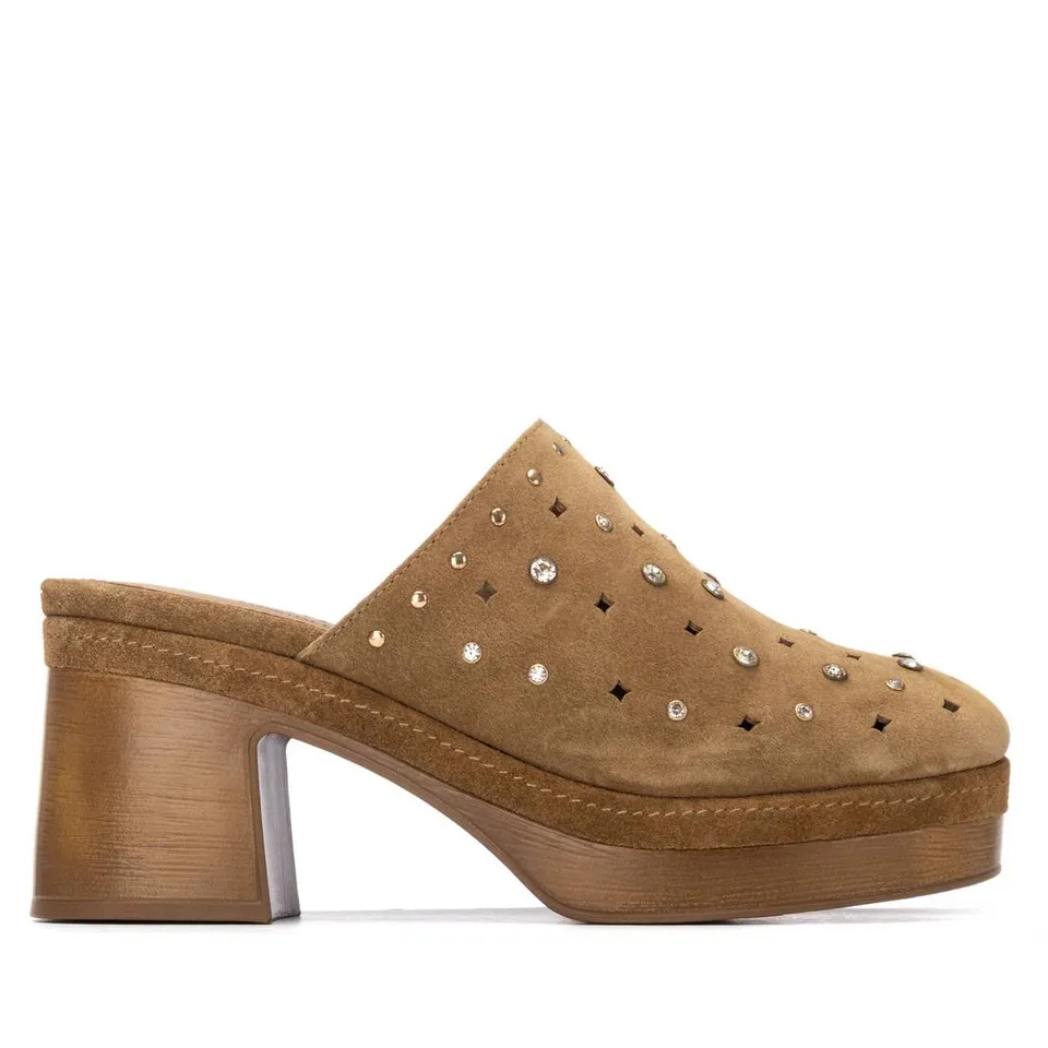 Carmela 16325601 sabot cuir camel talon 8 cm