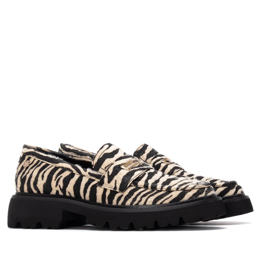 Carmela 16254506 mocassin zèbre synthétique plat