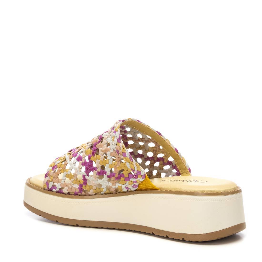 Carmela 16230705 sandales cuir jaune tressées