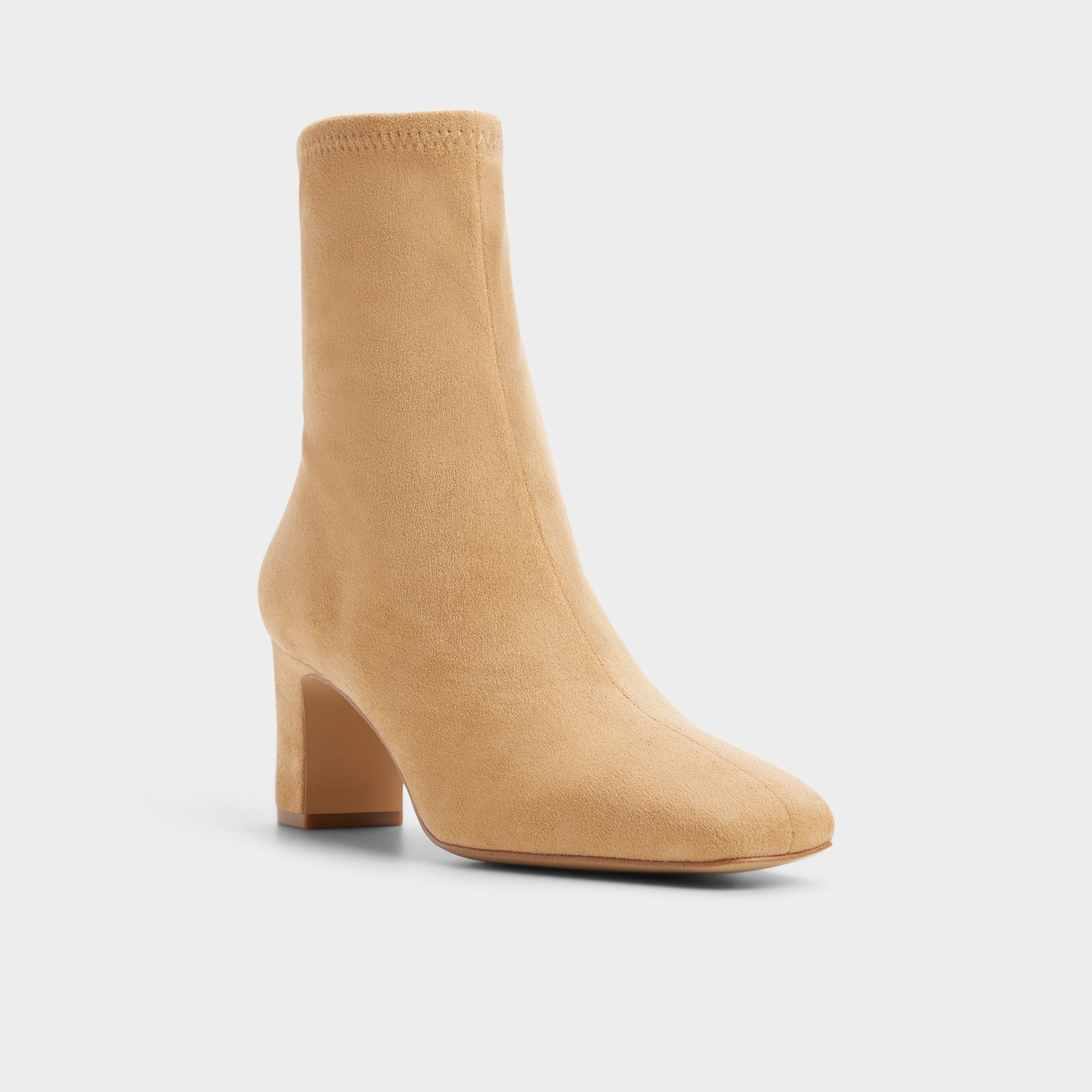 ALDO Kayia bottines beige suède talon bloc