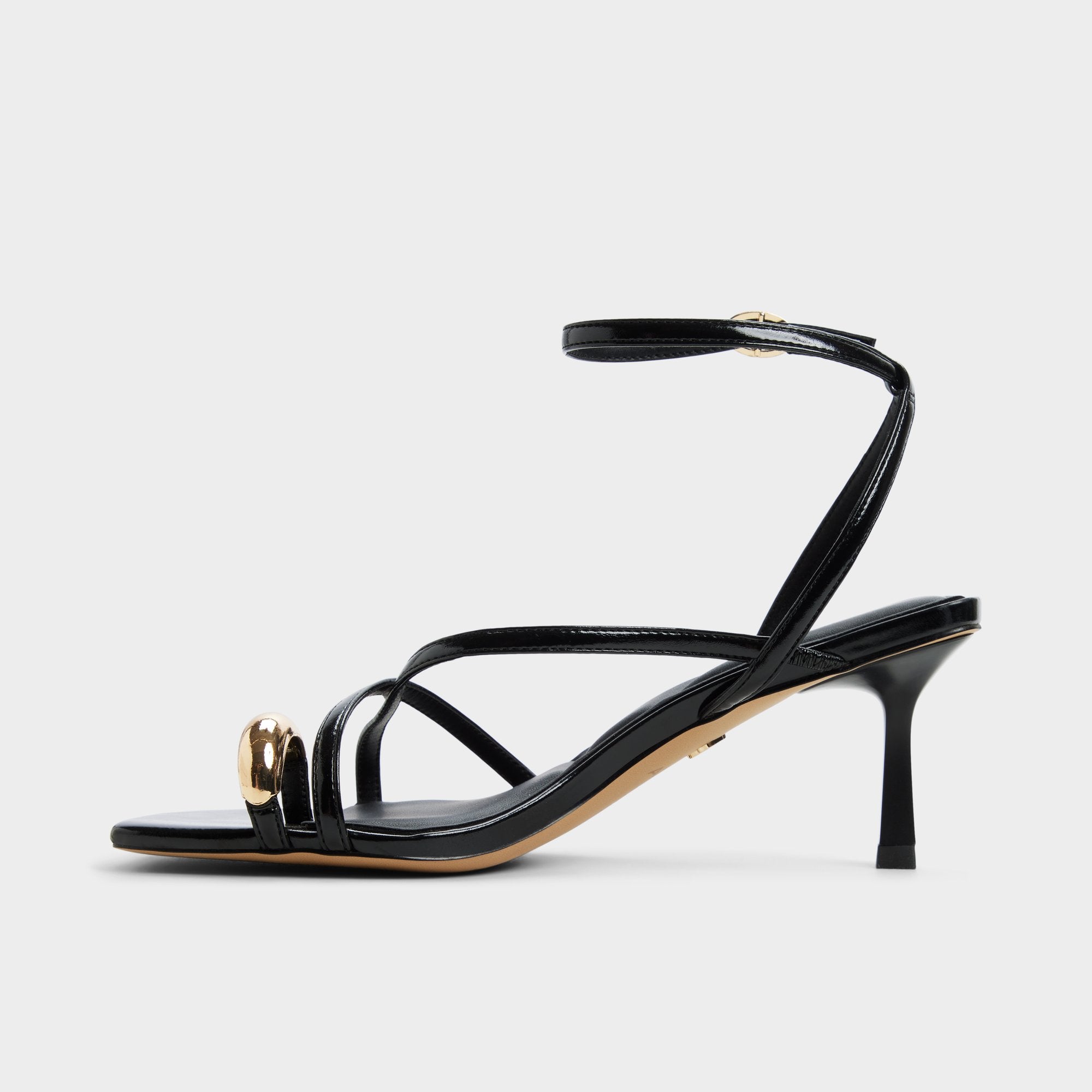 Aldo Elodiah sandales talons noires bride soirée