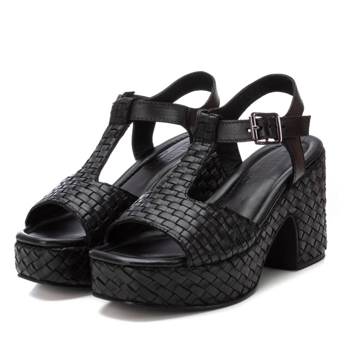 Carmela 16240501 sandales cuir noir talon 9 cm