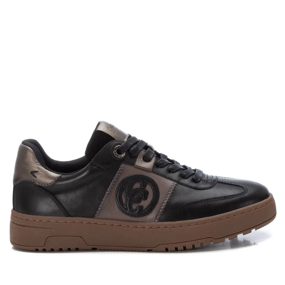 Carmela 16195702 basket noir cuir semelle gomme