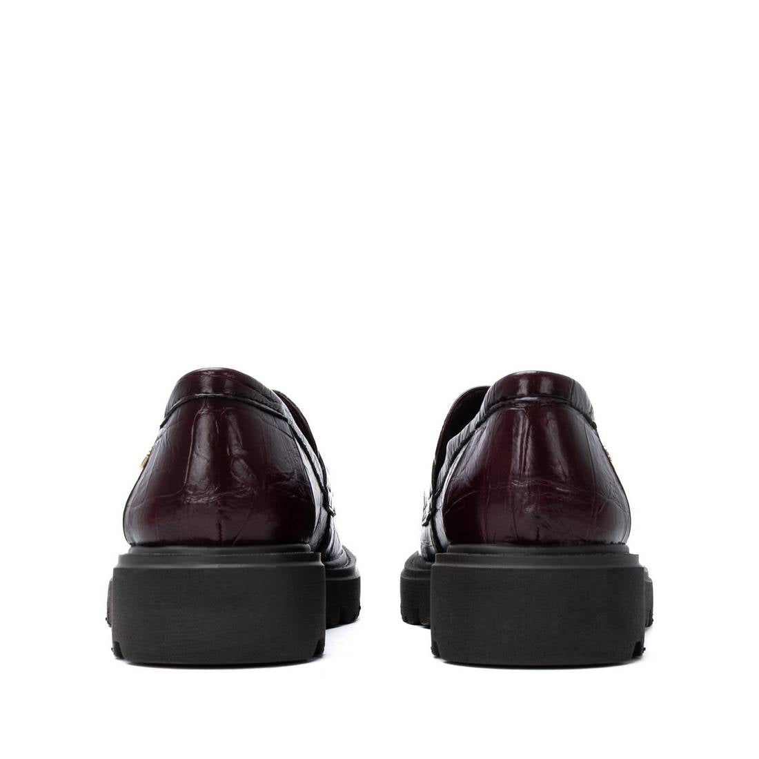 Carmela 16427003 mocassins femme bordeaux synthétique talon