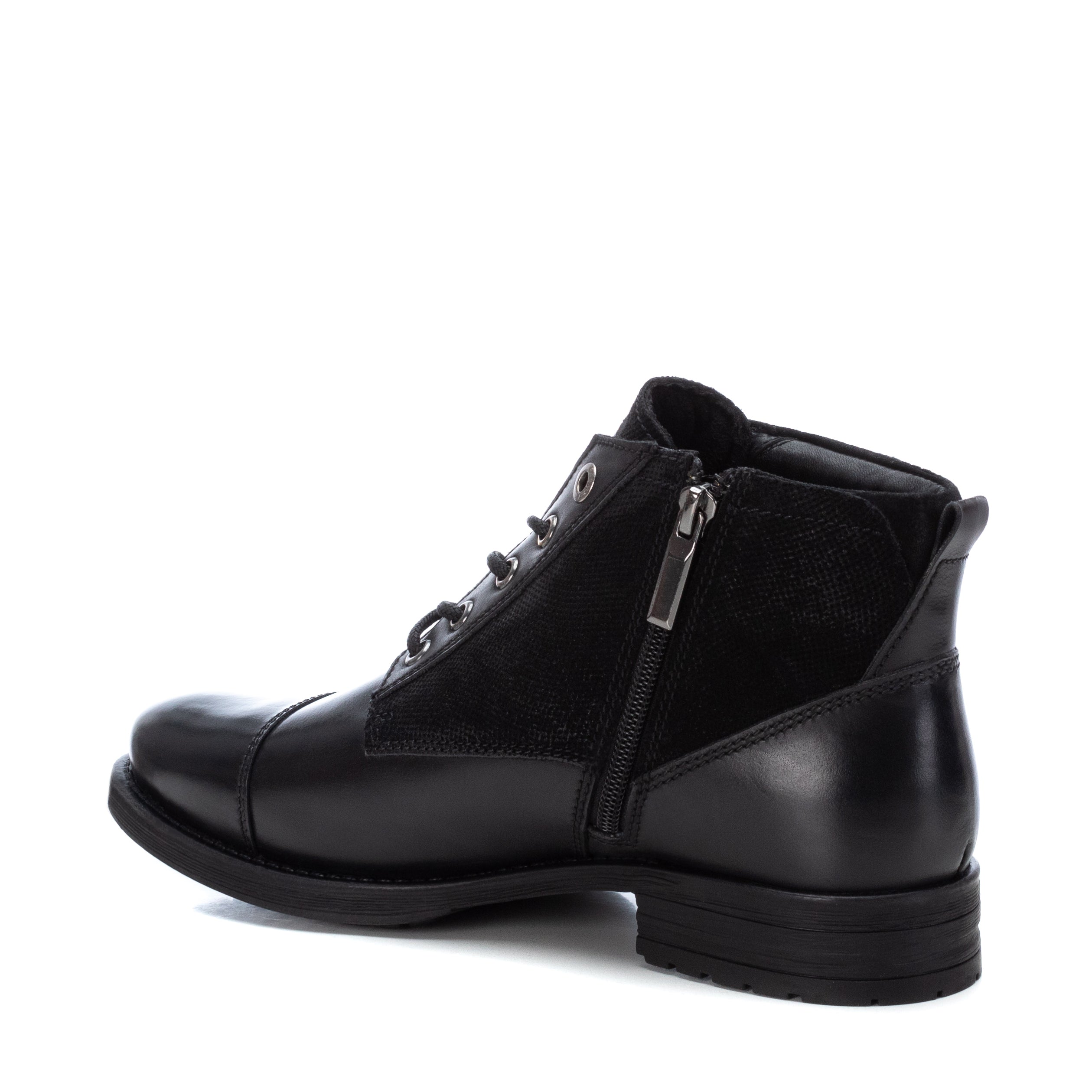 Carmela 16007801 bottines homme noir cuir zip