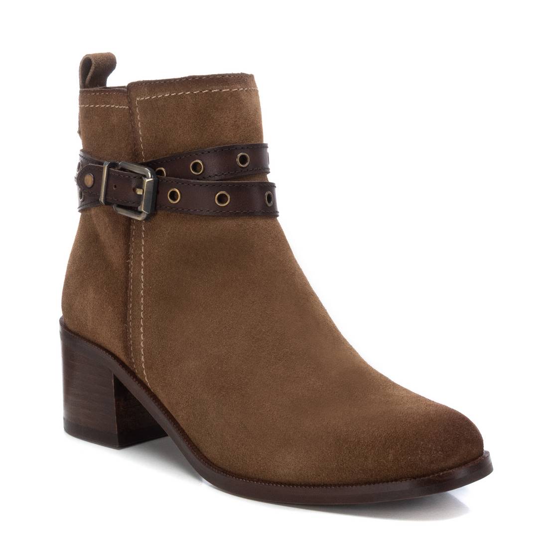Carmela 16173402 bottine serraje marron talon moyen