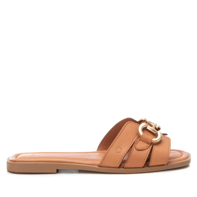 Carmela 16157003 sandales femme marron cuir plat