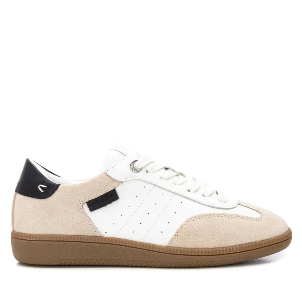 Carmela 16229202 tennis femme blanc cuir à lacets