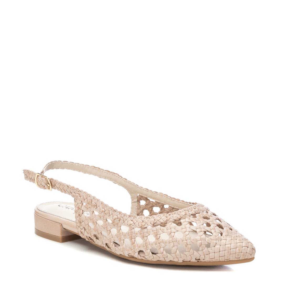 Carmela 16147204 ballerine femme blanche cuir bride