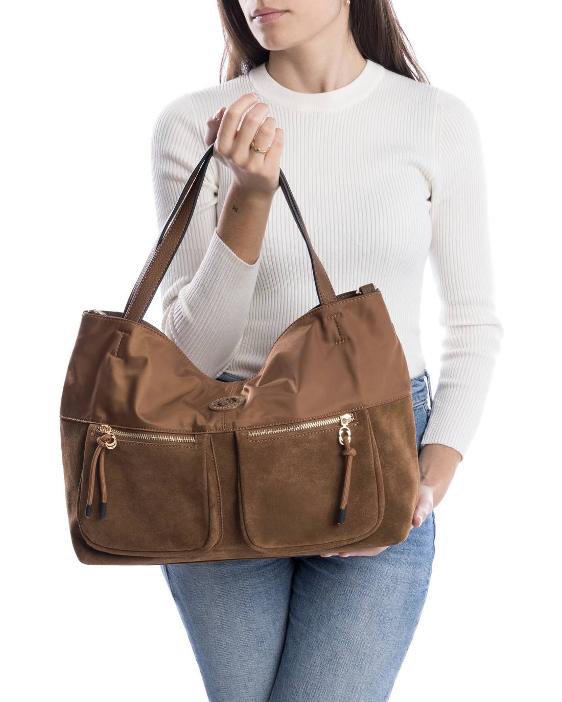 Carmela 18611602 sac épaule marron 29x43x12 cm