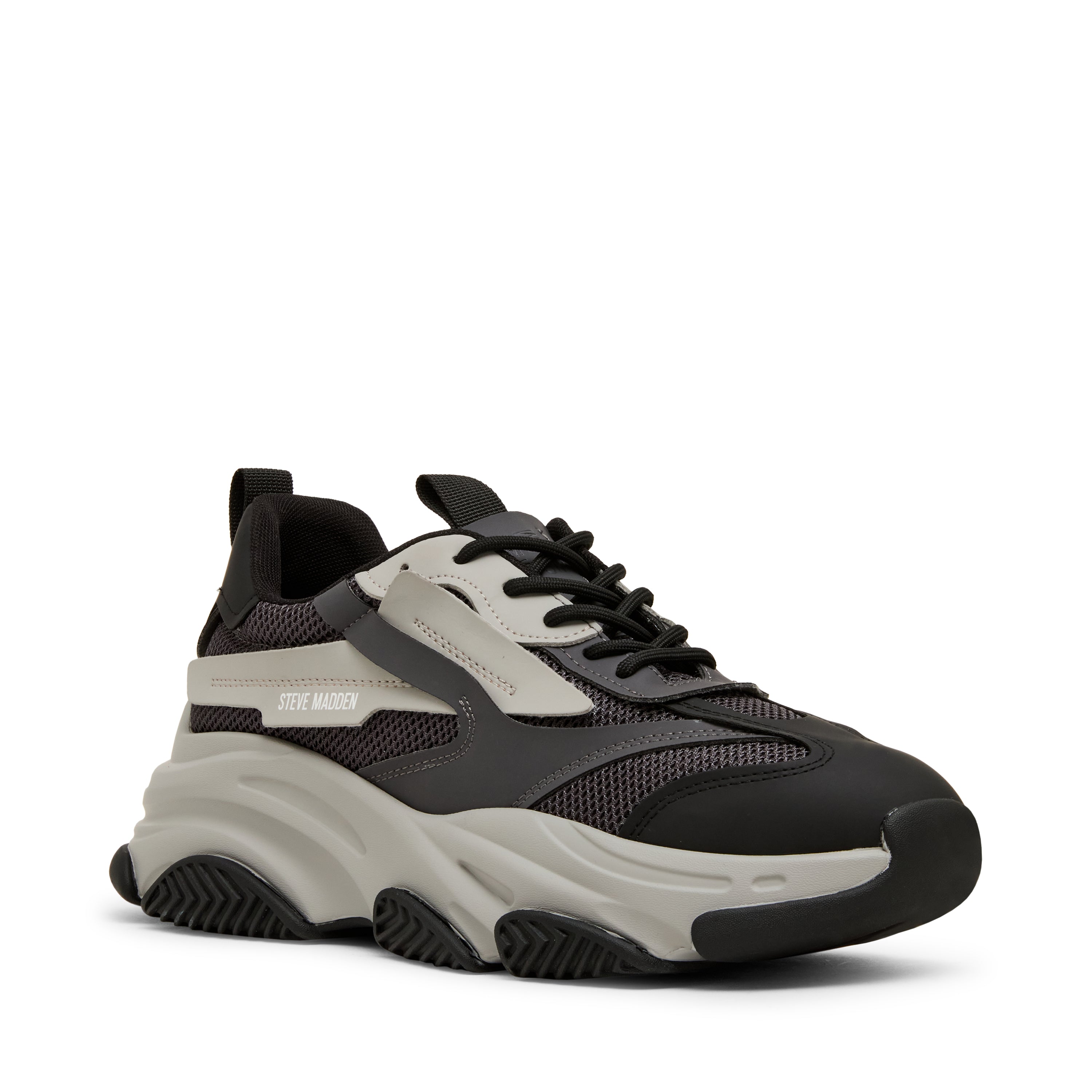 Steve Madden Possess baskets homme noir gris lacets