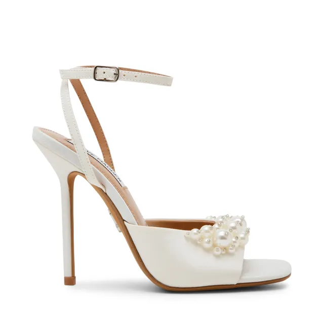 Steve Madden Atheria sandales ivoire satin 11 cm