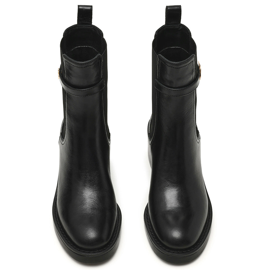 Steve Madden Charity-SM bottine cuir noir 5 cm
