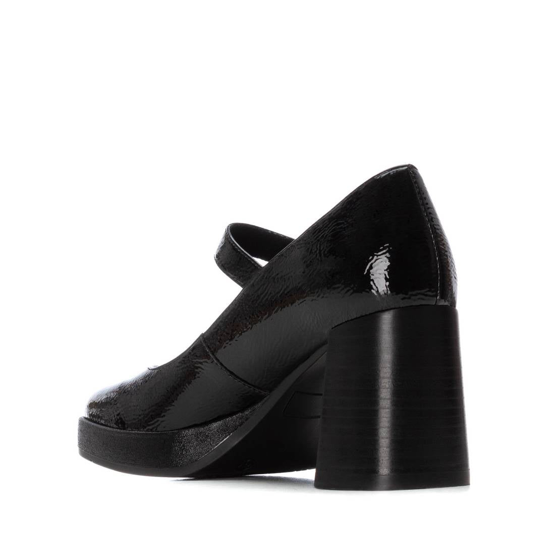 Carmela 16253503 escarpin noir verni talon large
