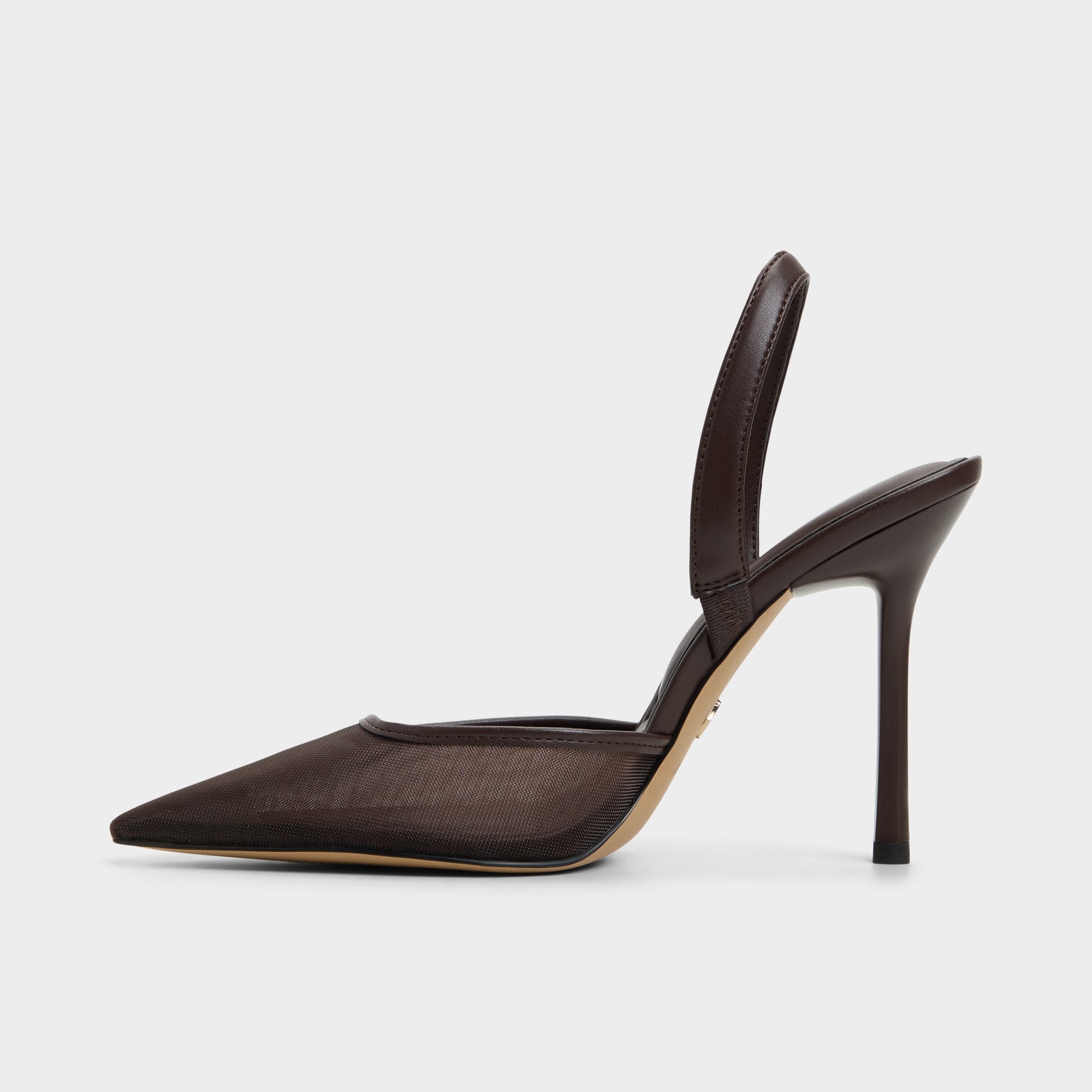 Aldo Berolsen escarpins mesh marron slingback