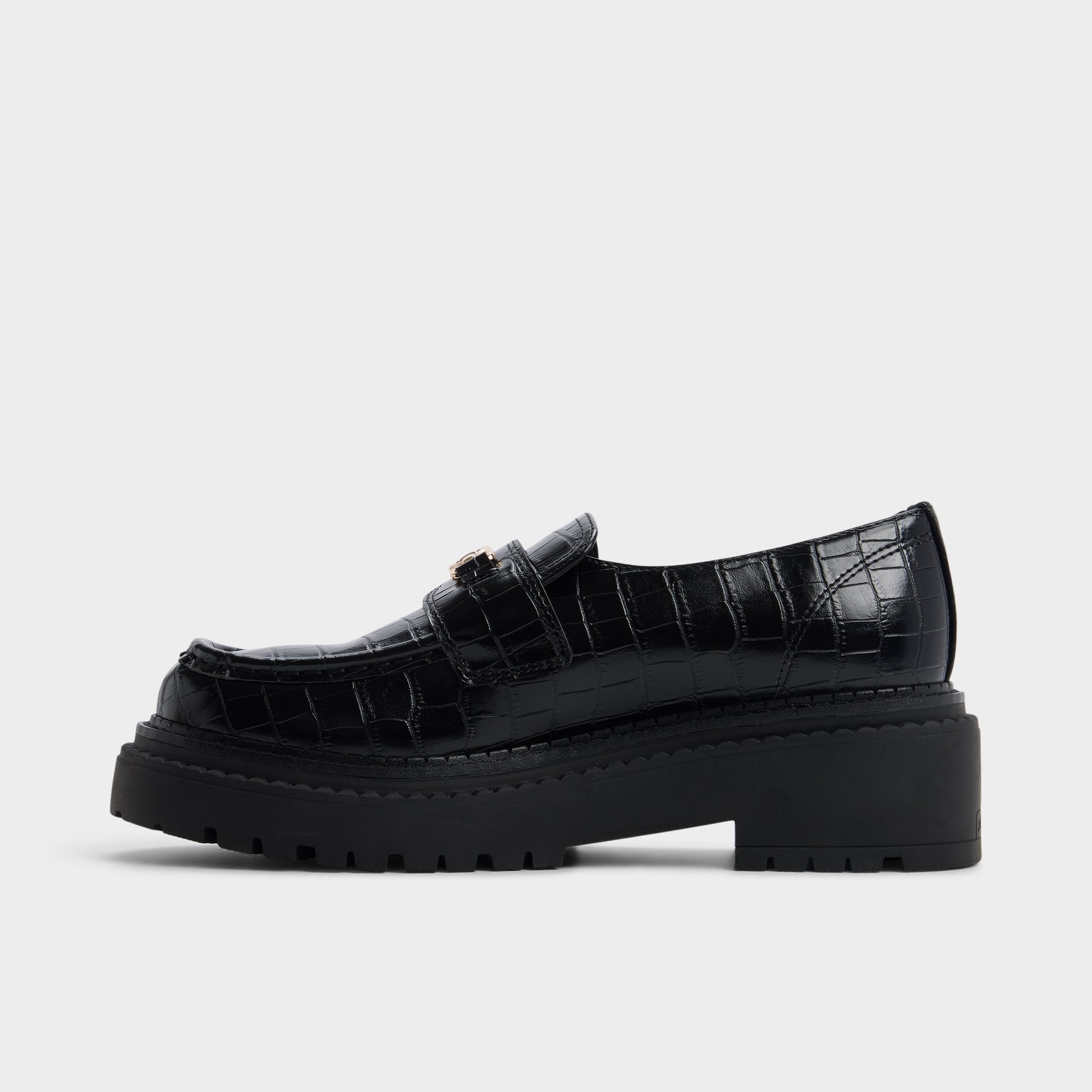 ALDO Miravelle mocassins plateforme croco