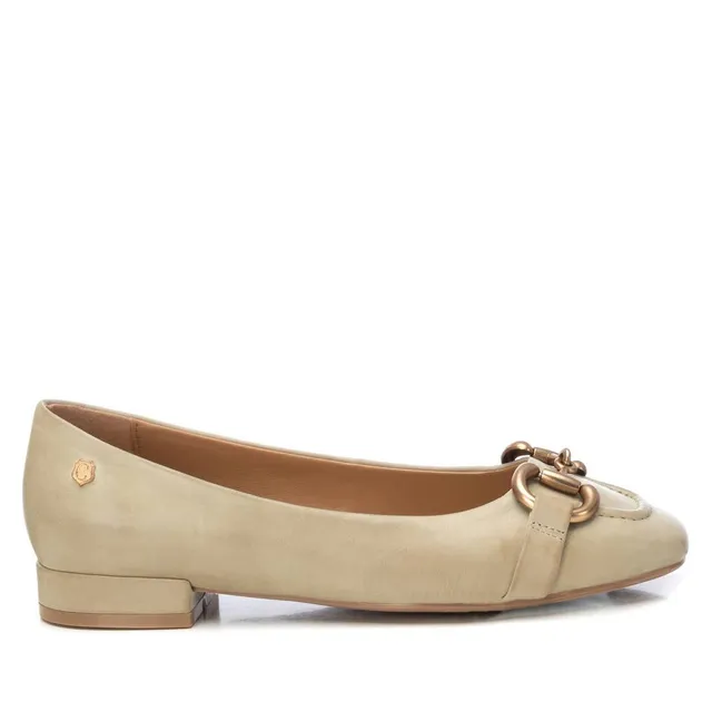 Carmela 16144901 ballerines cuir vert boucle métal