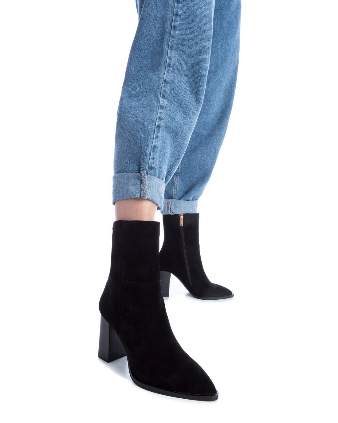 Carmela 16089701 bottines velours noir talon 9 cm
