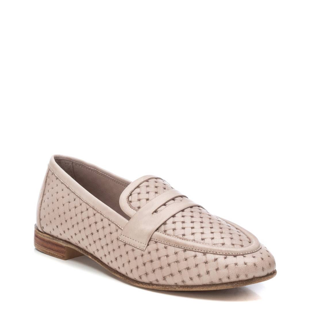 Carmela 16155803 mocassin femme marron cuir tressé
