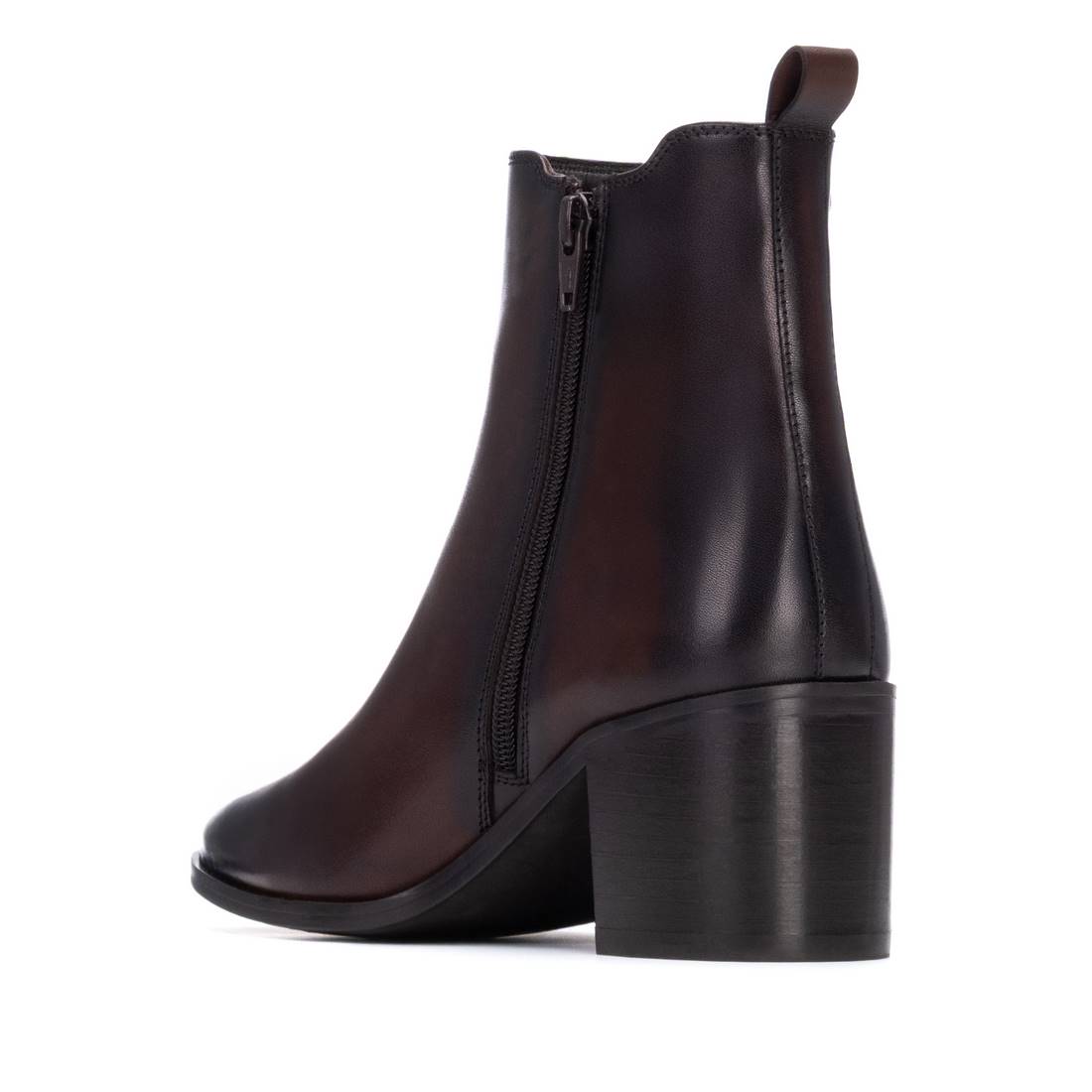 Carmela 16271501 bottines cuir marron talon moyen