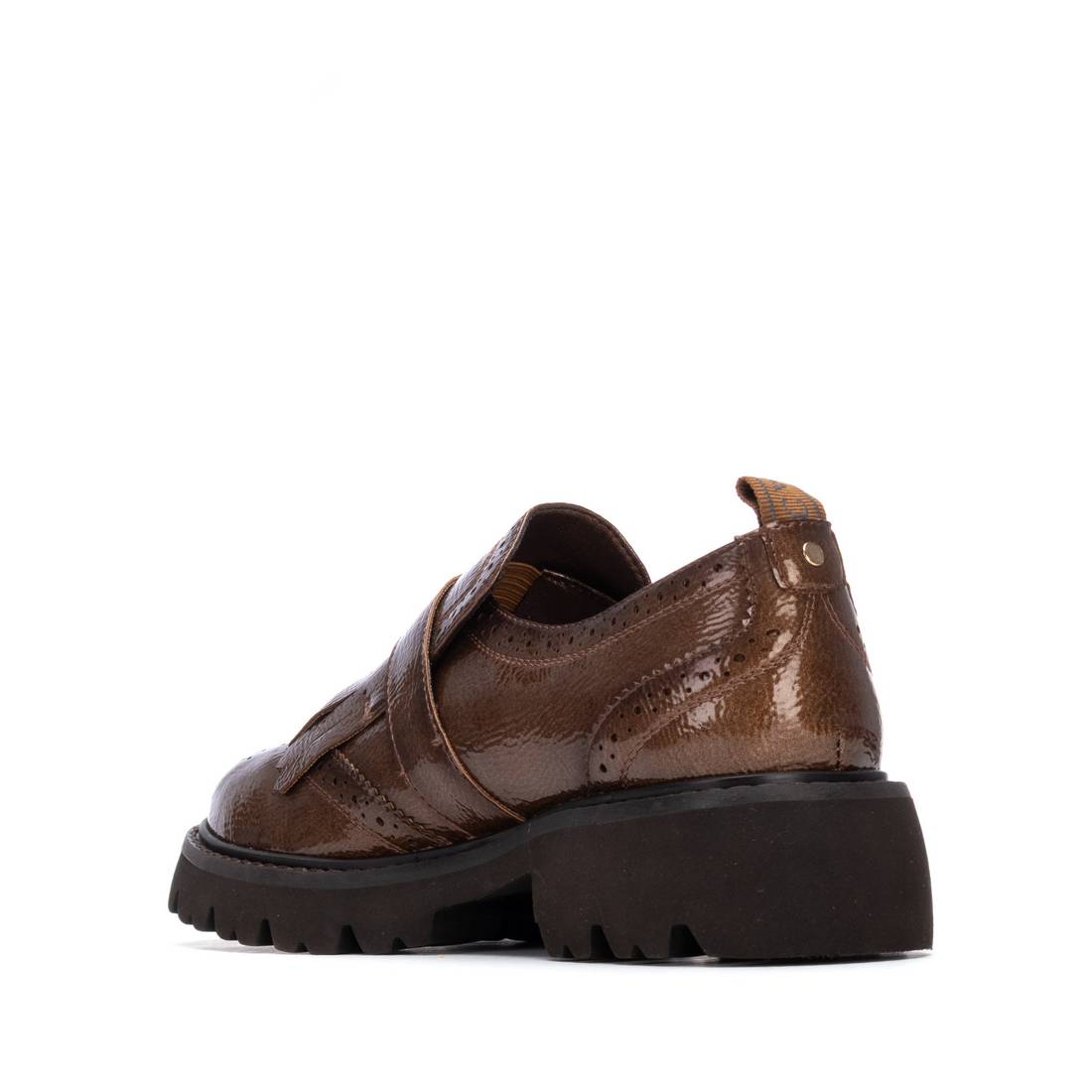 Carmela 16259403 mocassin femme taupe verni à talon